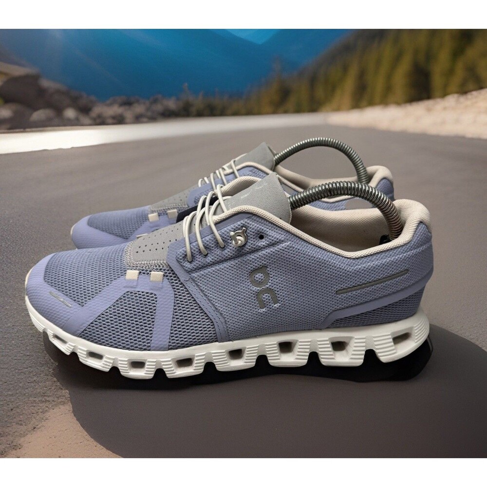 On Cloud 5 Womens Size 10 Lavender Gray Running Shoes Mesh CloudTec Sneakers